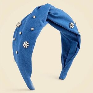 NWT JCrew Crewcuts Girls' embellished chambray headband